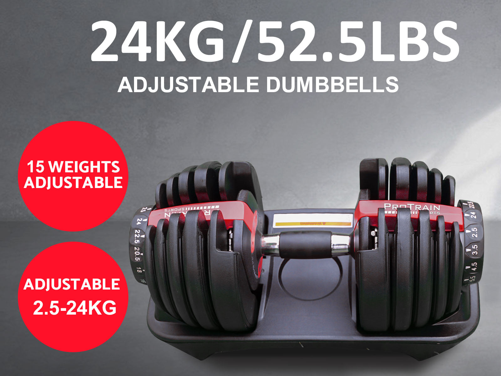 Adjustable Dumbbell 24Kg Pr6072 Weight Bench Nz Depot 11 - Nz Depot