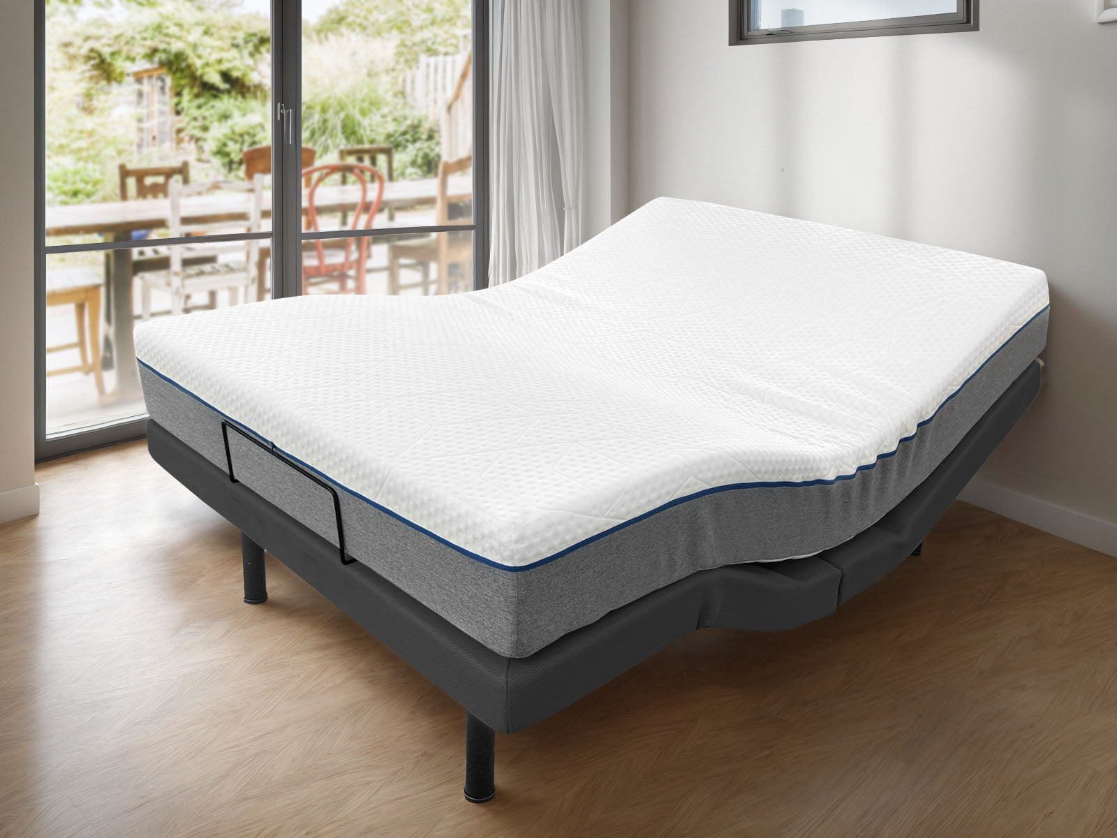 Adjustable Electric bed Aqua200M Long Single with Mattress Combo