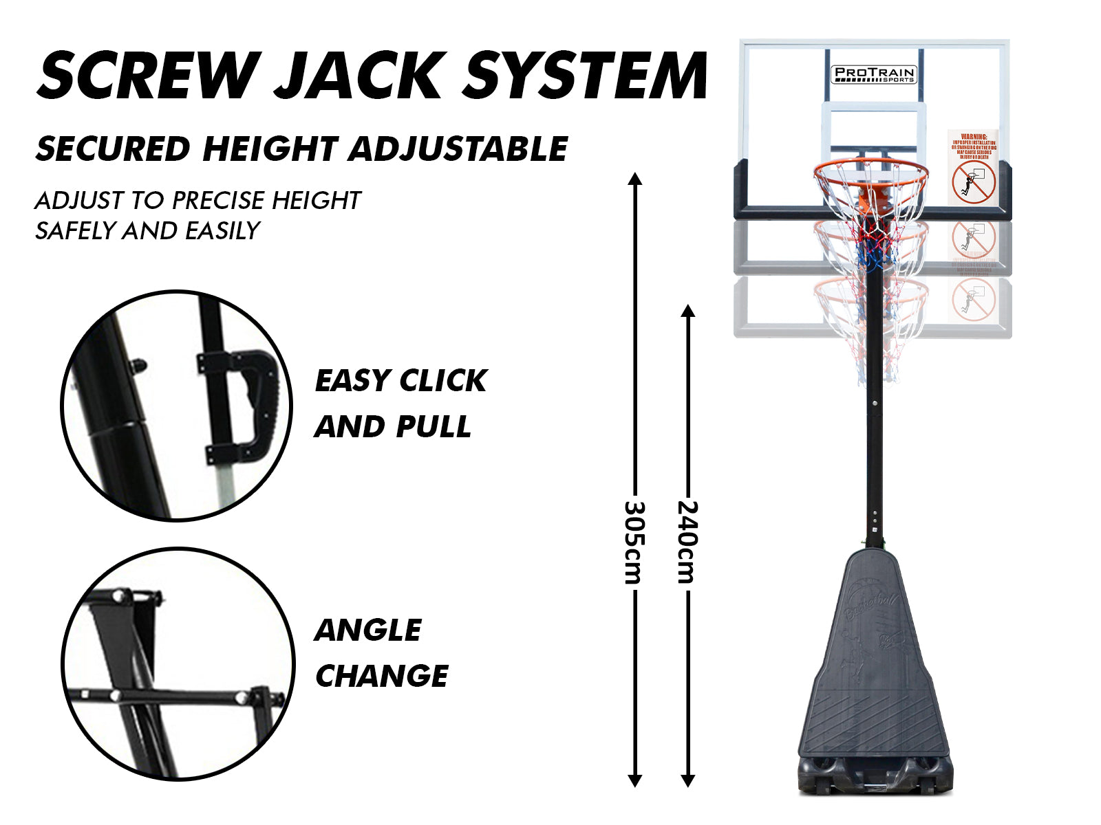 Adjustable Portable Basketball Stand Hoop Pr8097 Kid Organisers Nz Depot 3 - Nz Depot