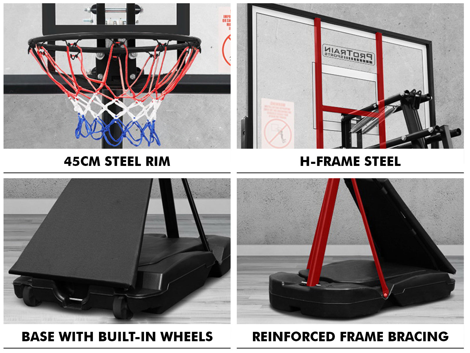 Adjustable Portable Basketball Stand Hoop Pr8097 Kid Organisers Nz Depot 5 - Nz Depot