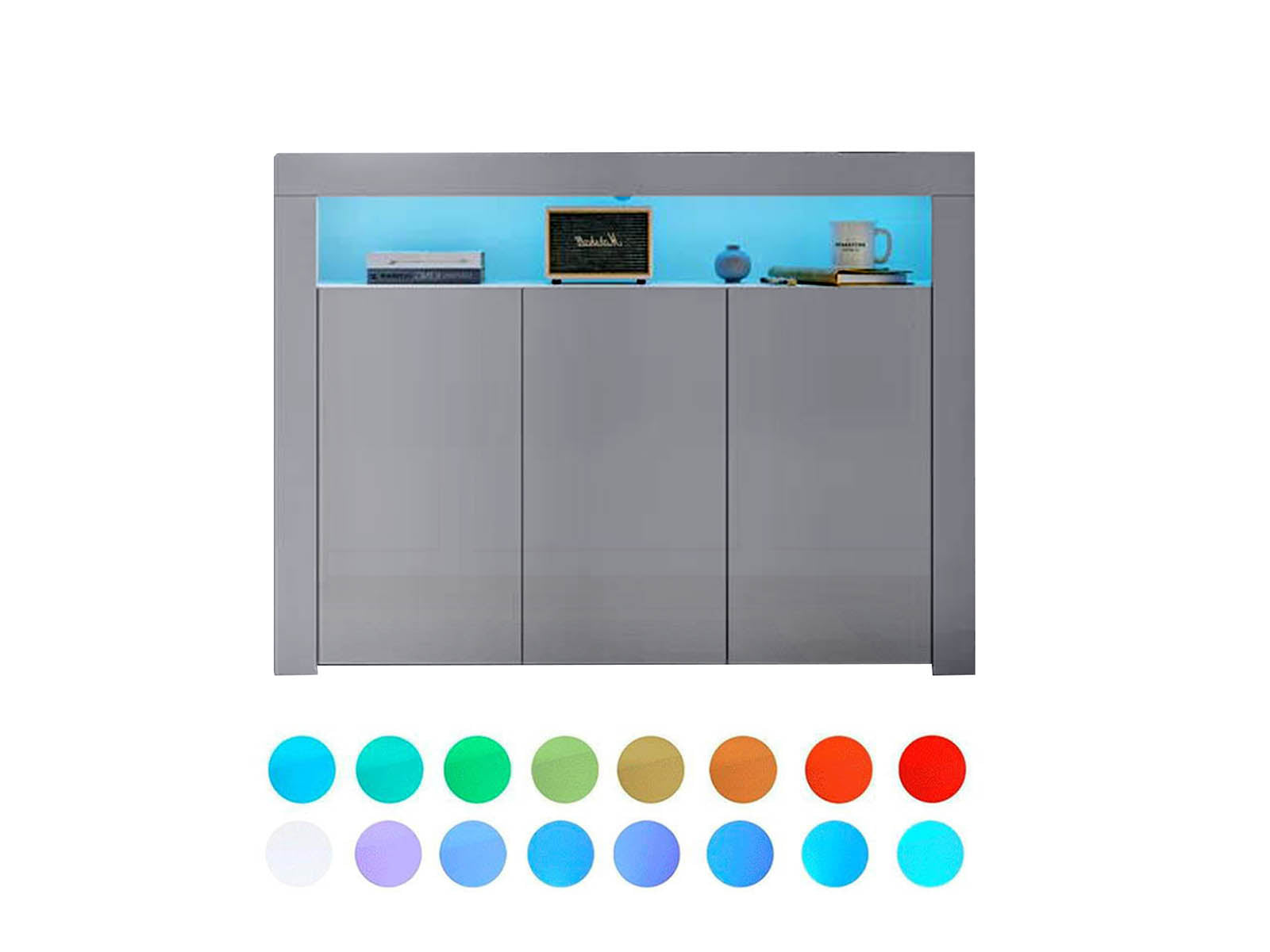 Anshos Buffet 130 With Led Light Pr10105 Buffet Sideboards Nz Depot 3 - Nz Depot