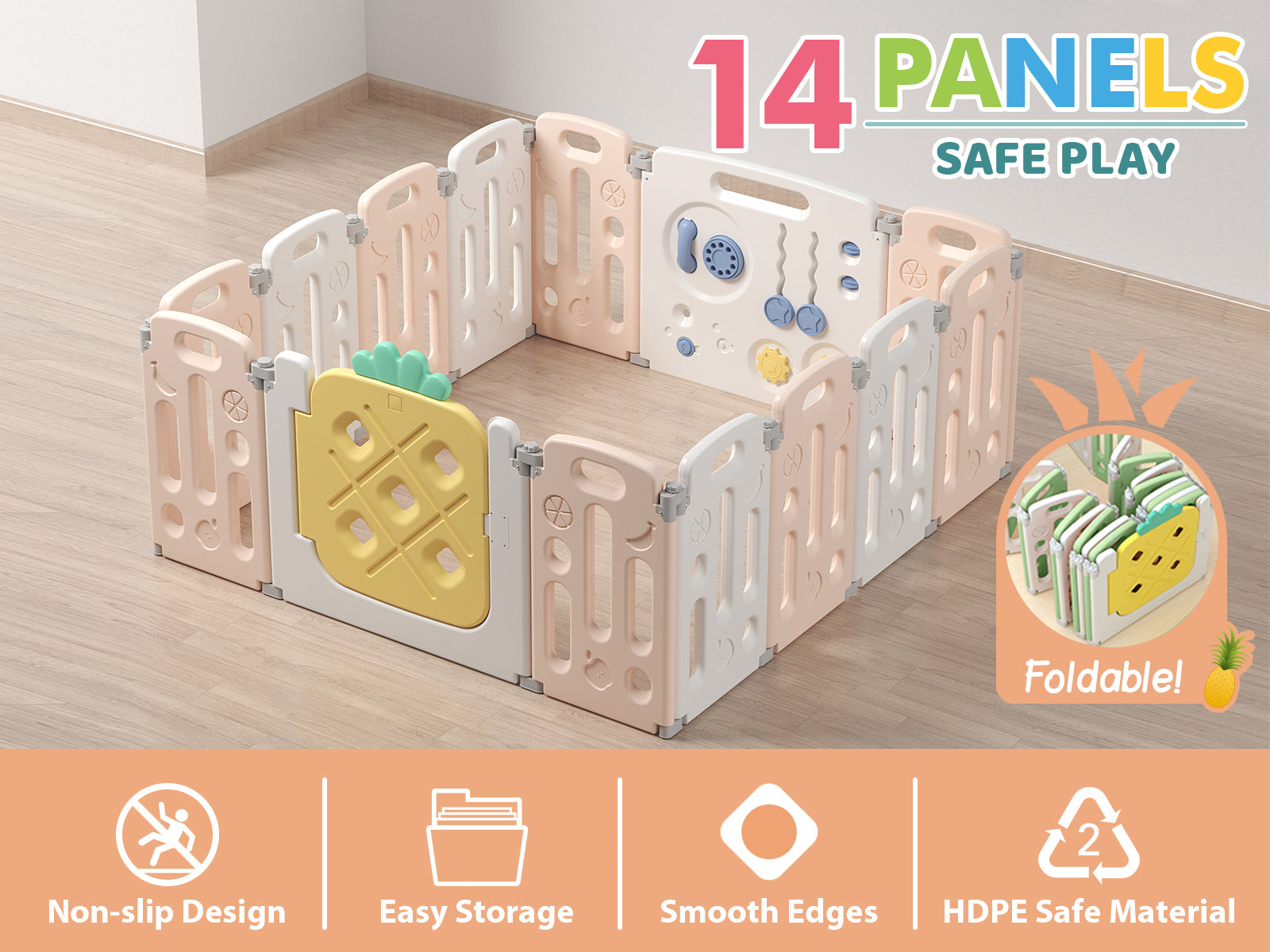 Baby Fruit Playpen 122 Panels Pr6646 Playpens Nz Depot 10 - Nz Depot