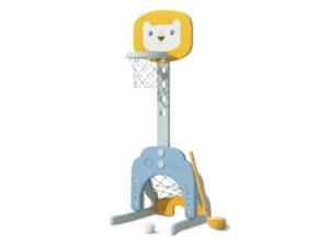 Baby Lion Basketball Stand Blue Yellow Pr6203 Kid Organisers Nz Depot - Nz Depot