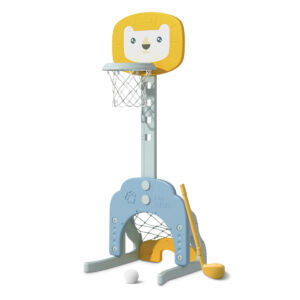 Baby Lion Basketball Stand Blue Yellow