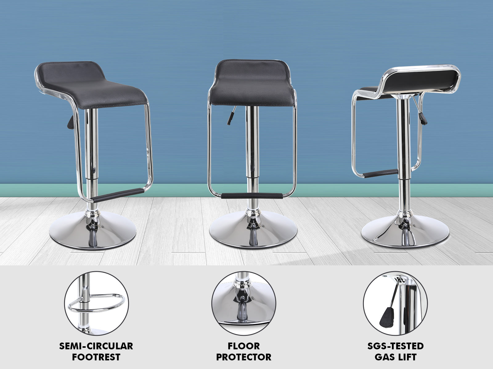 Bar Stool X 2 Pr6537 Bar Stools Nz Depot 4 - Nz Depot