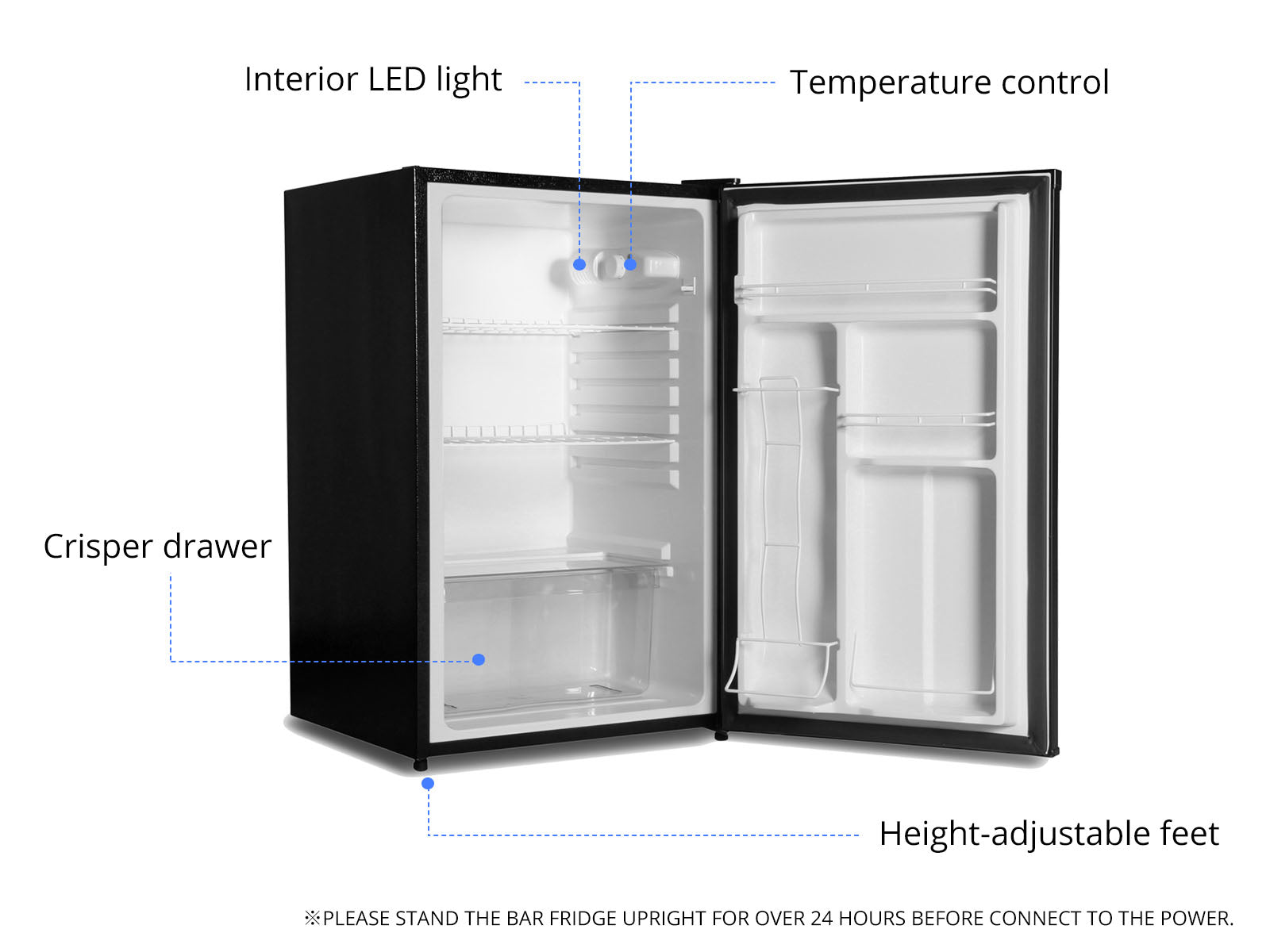 Bar Fridge B Xxl Black Pr66655430 Bar Fridge Nz Depot 4 - Nz Depot