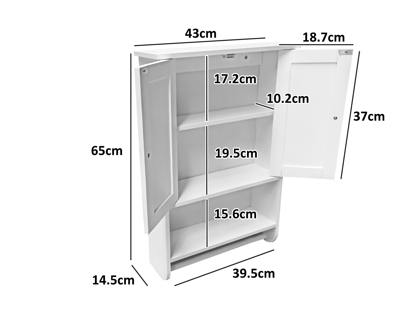 Bathroom Wall Cabinet PR5198 Storage Cabinets NZ DEPOT 7