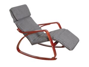 Bentwood Rocking Armchair Grey Walnut Frame Pr10139 Rocking Chair Nz Depot - Nz Depot