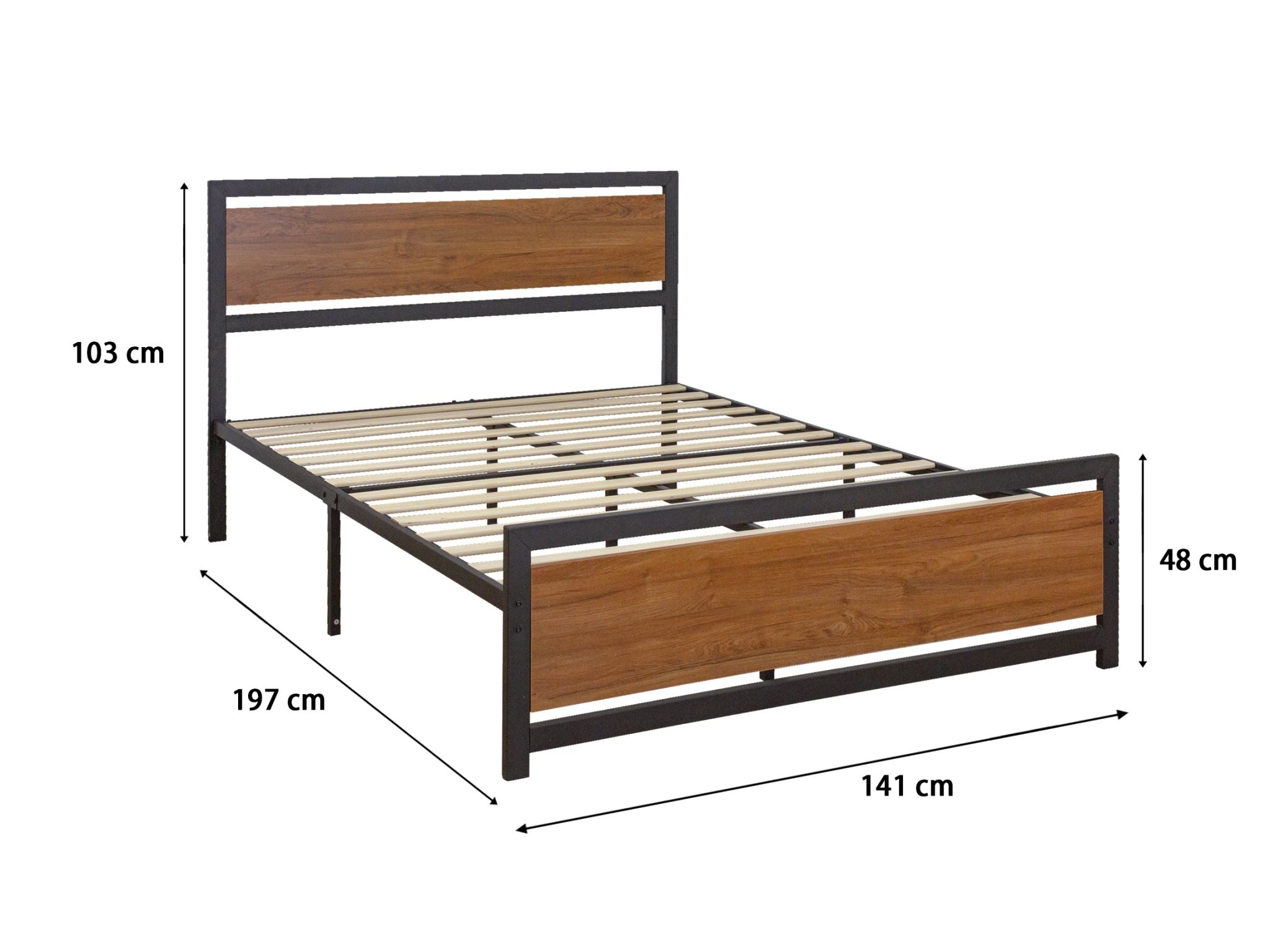 Bivio Metal Bed Frame Double Pr9077 Bed Frames Nz Depot 4 - Nz Depot