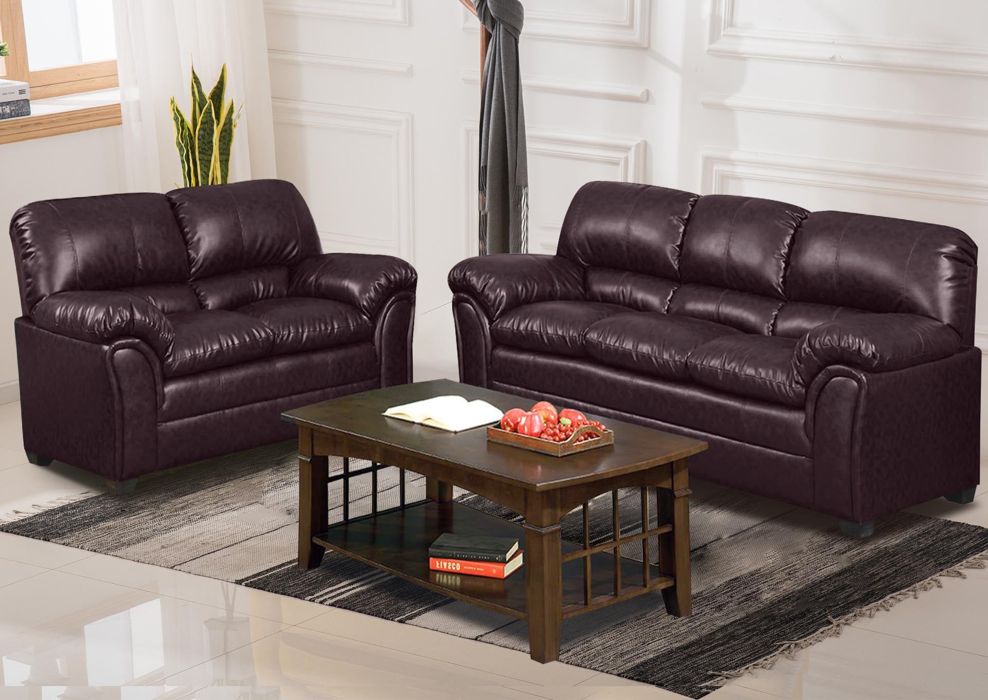 Braura Sofa Set Brown Pr8870 Sofas Sectionals Sofa Beds Nz Depot 4 - Nz Depot