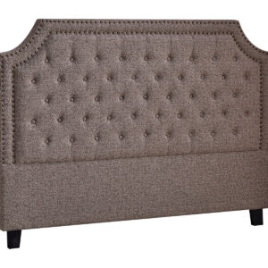 Calwa Headboard Double Linen Brown