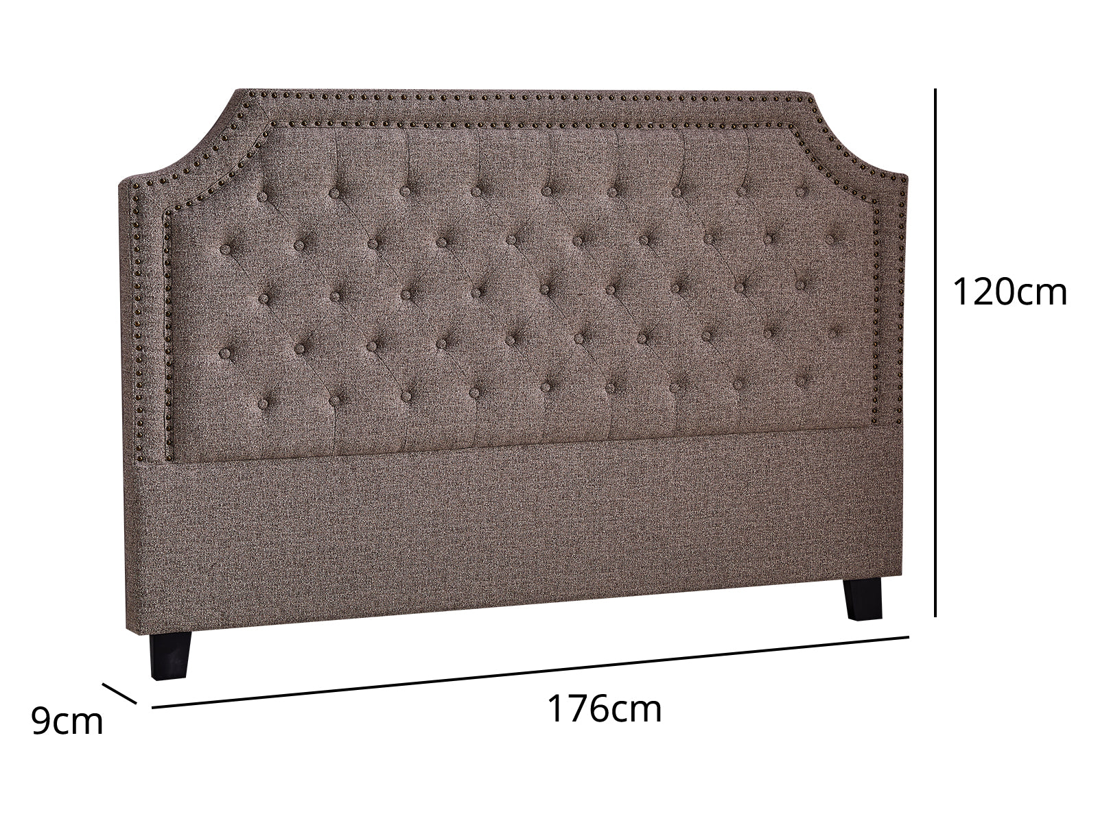 Calwa Headboard Nzk Linen Brown Pr10164 Headboards Nz Depot 3 - Nz Depot