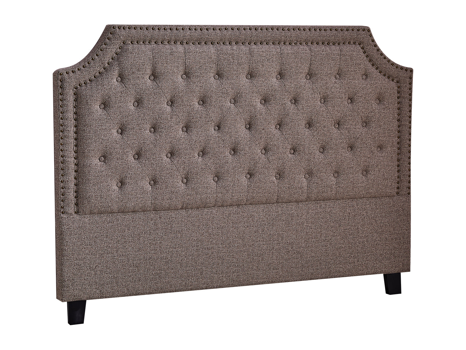 Calwa Headboard Queen Linen Brown