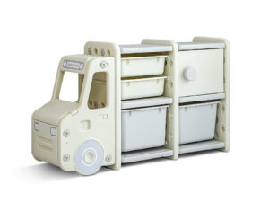 Car Shape Kids Toy Storage Shelf Set 2X2 White Pr8062 Kid Organisers Nz Depot - Nz Depot