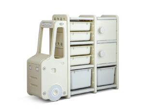 Car Shape Kids Toy Storage Shelf Set 2X3 White Pr8064 Kid Organisers Nz Depot - Nz Depot