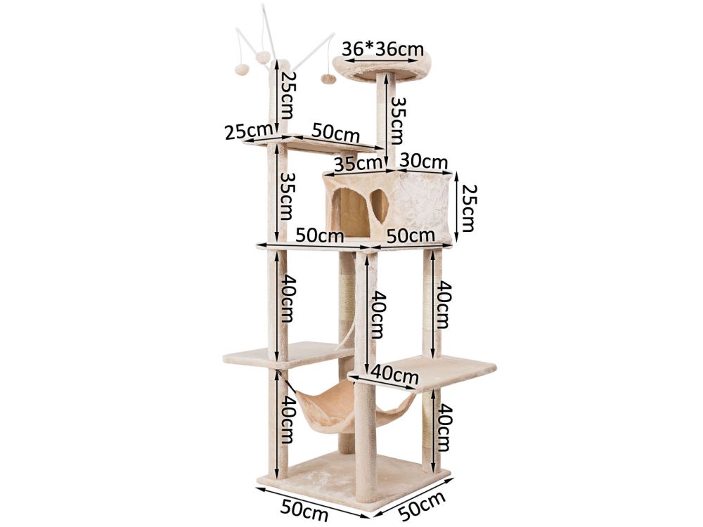 Cat Tree 160Cm PR2474 Bedding NZ DEPOT 3