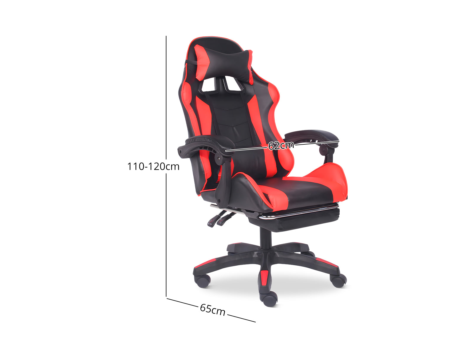 Chano Deluxe Gaming Chair Pu Red Pr8925 Office Chairs Nz Depot 3 - Nz Depot