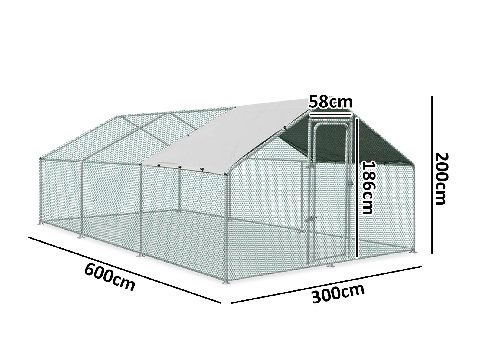 Chicken Coop 3X6X1.95M Pr6665433 Bedding Nz Depot 6 - Nz Depot