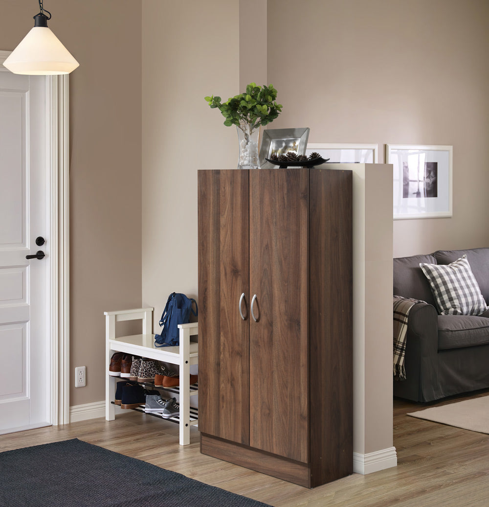 Clevedon Shoe Storage Cabinet Walnut