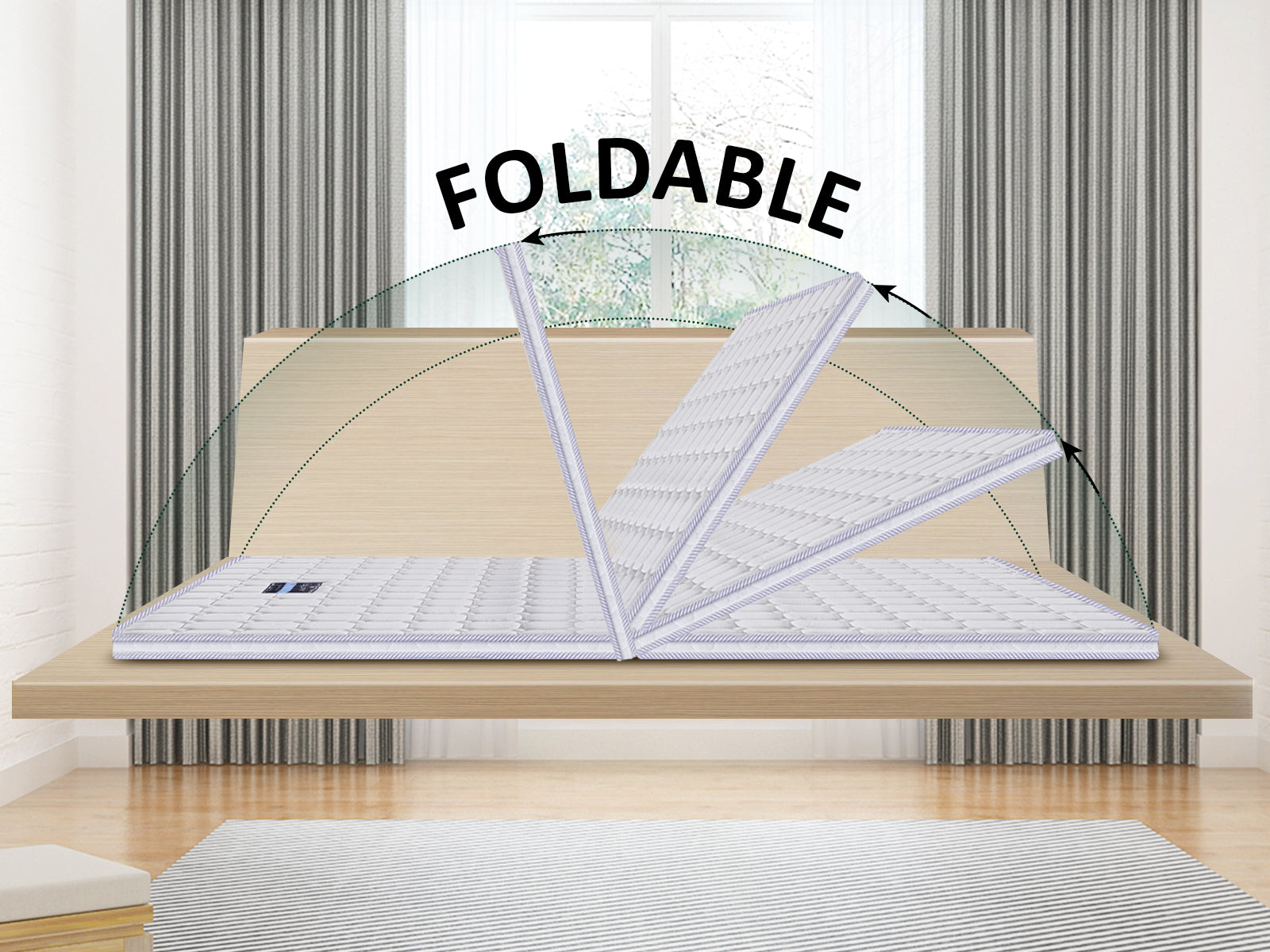 Cocoa Fibre Folding Mattress 6Cm Double Pr7267 2 Mattresses Nz Depot 3 - Nz Depot