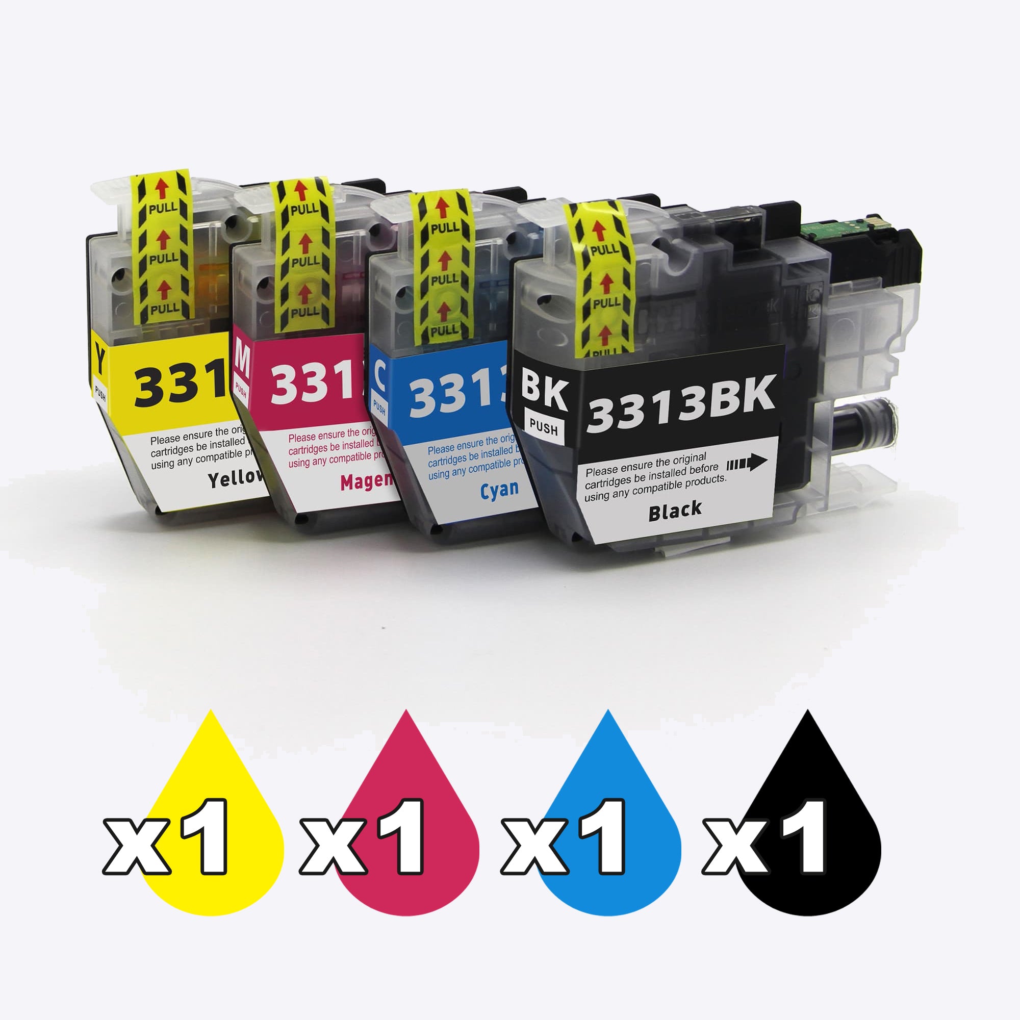 Compatible Ink Cartridges Set For Brother Lc3313 Pr7171 Diesel Pumps Nz Depot 3 - Nz Depot