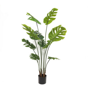 Ds Bs Artificial Plastic Tropical Palm Tree Monstera 150Cm Pr9352 Indoor Plants Nz Depot - Nz Depot