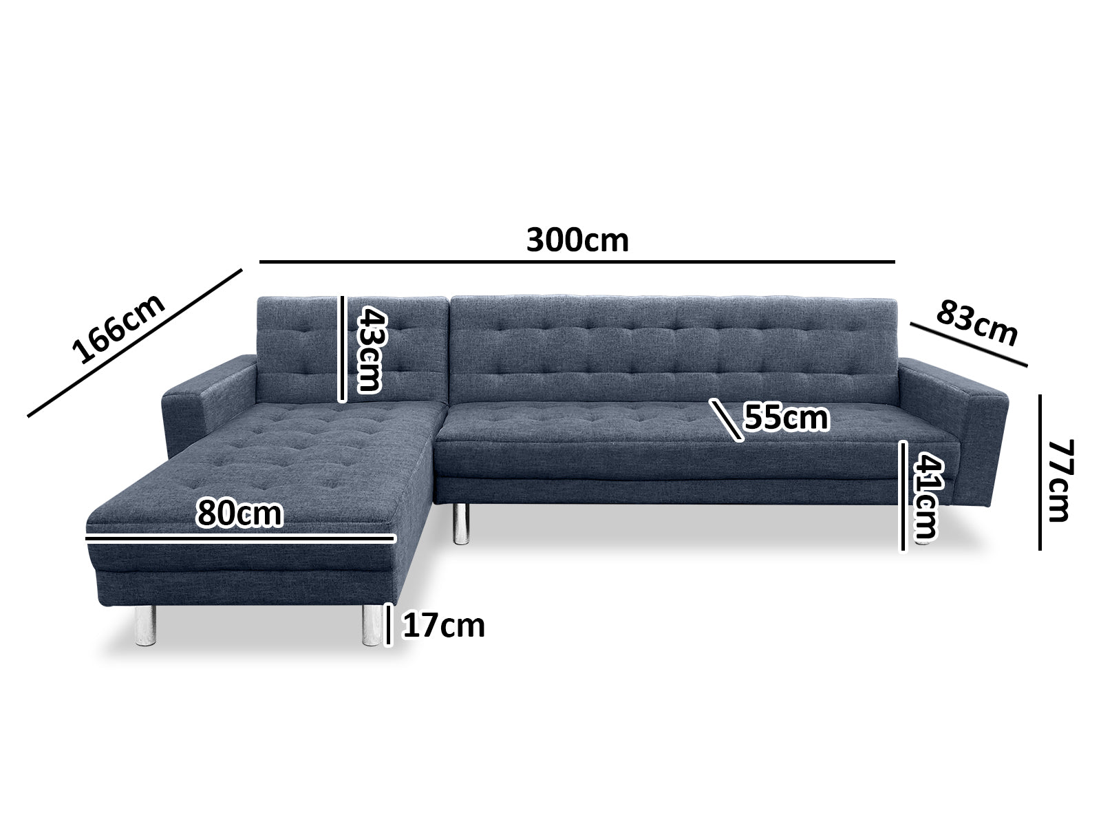 Ds Klika Sofa Bed Pr666534 Sofas Sectionals Sofa Beds Nz Depot 4 - Nz Depot