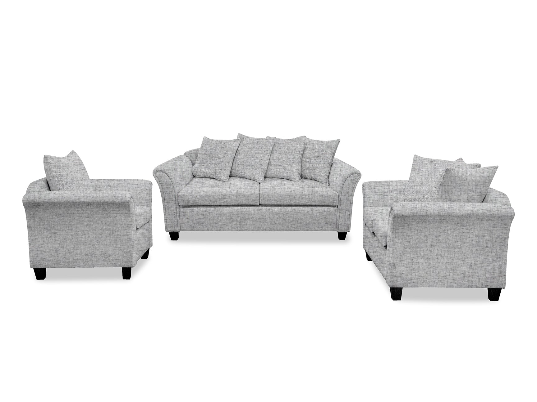 Ds Nz Made Chika Sofa 3+2+1 Comfy Silver