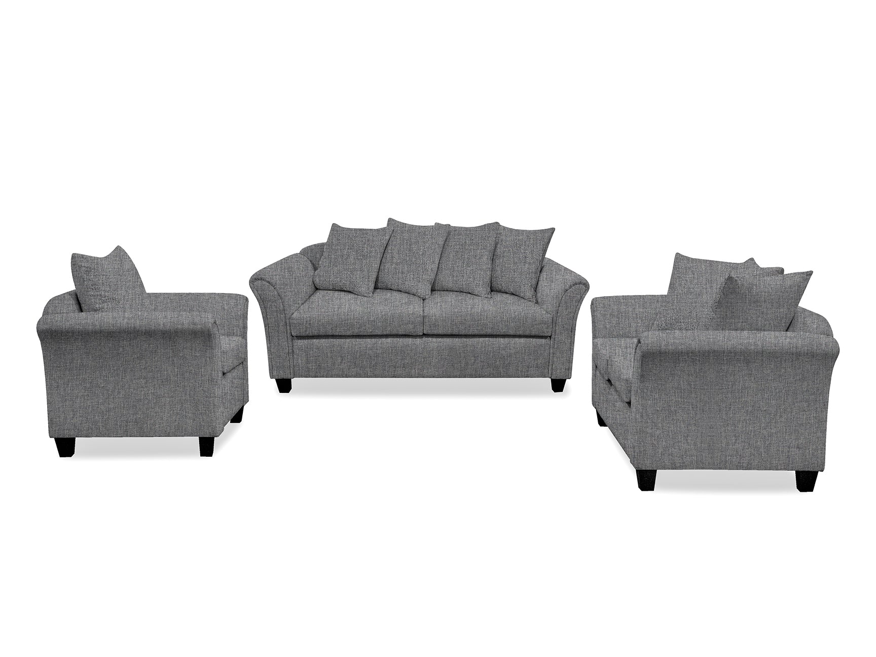 Ds Nz Made Chika Sofa 3+2+1 Vish Grey