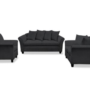 DS NZ Made Chika sofa 3+2+1 Vish black ( Zest )