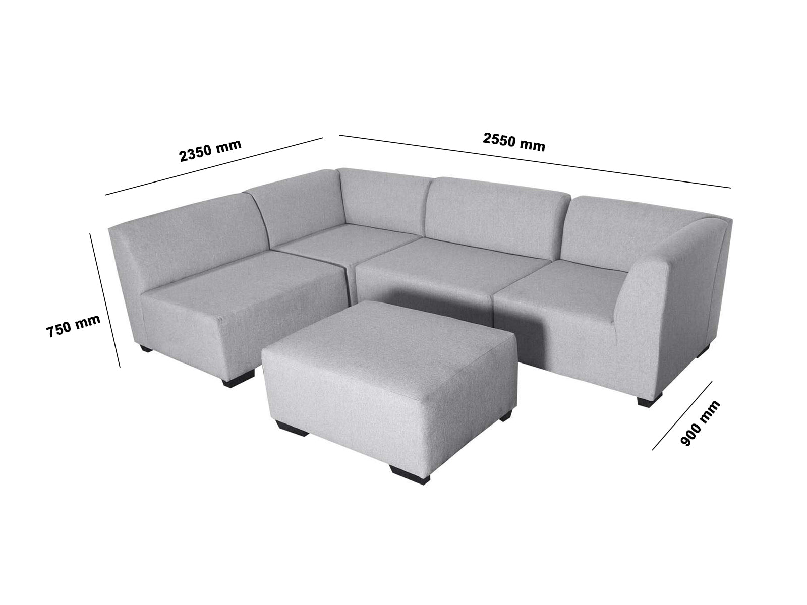 Ds Nz Made Andy Corner Sofa Comfy Silver Pr65427 3 Sofas Sectionals Sofa Beds Nz Depot 7 - Nz Depot