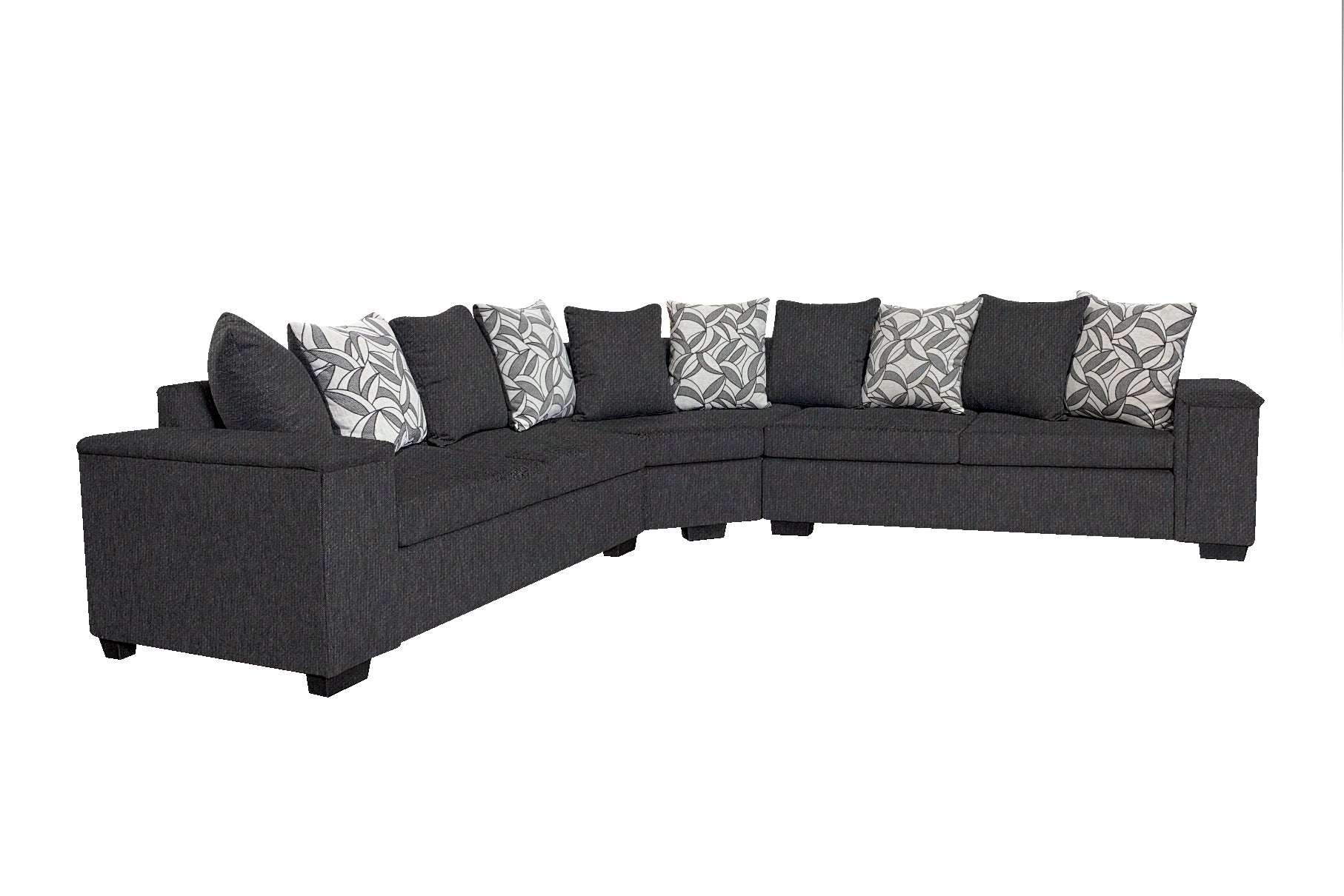 Ds Nz Made Ella Corner Sofa Vish Black With Pattern Cushion Michigan Pr9500 Sofas Sectionals Sofa Beds Nz Depot 6 - Nz Depot