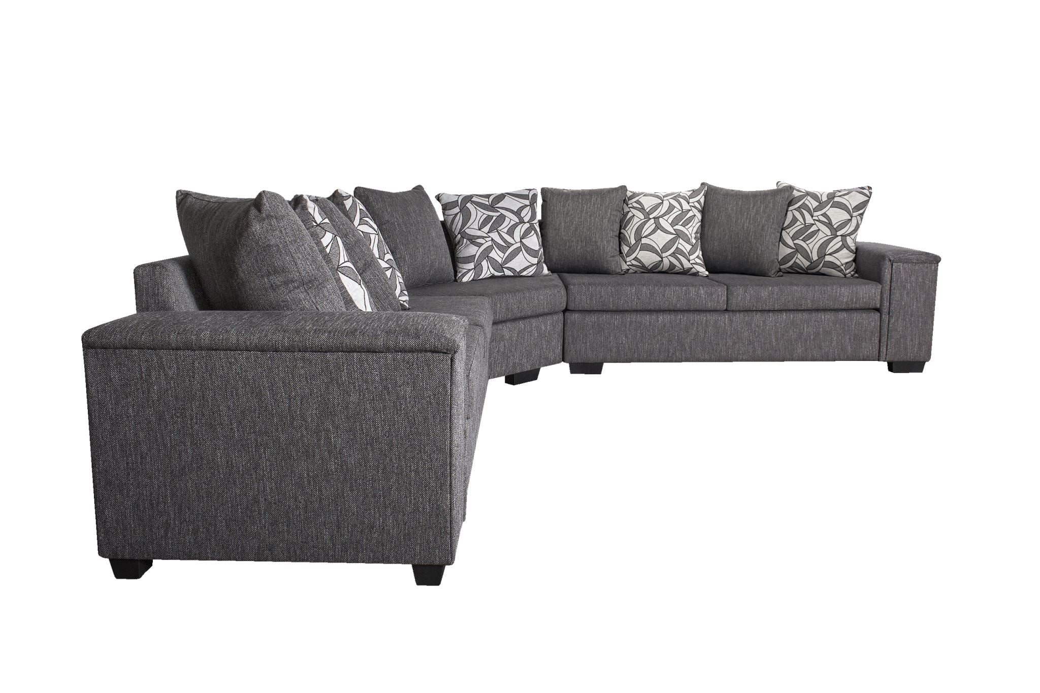 Ds Nz Made Ella Corner Sofa Kido Black With Pattern Cushions Michigan Pr9498 Sofas Sectionals Sofa Beds Nz Depot 5 - Nz Depot