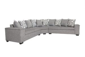 Ds Nz Made Ella Corner Sofa Kido Steel With Pattern Cushions Michigan Pr9497 Sofas Sectionals Sofa Beds Nz Depot - Nz Depot