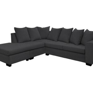 DS NZ made Lavern corner sofa Vish black