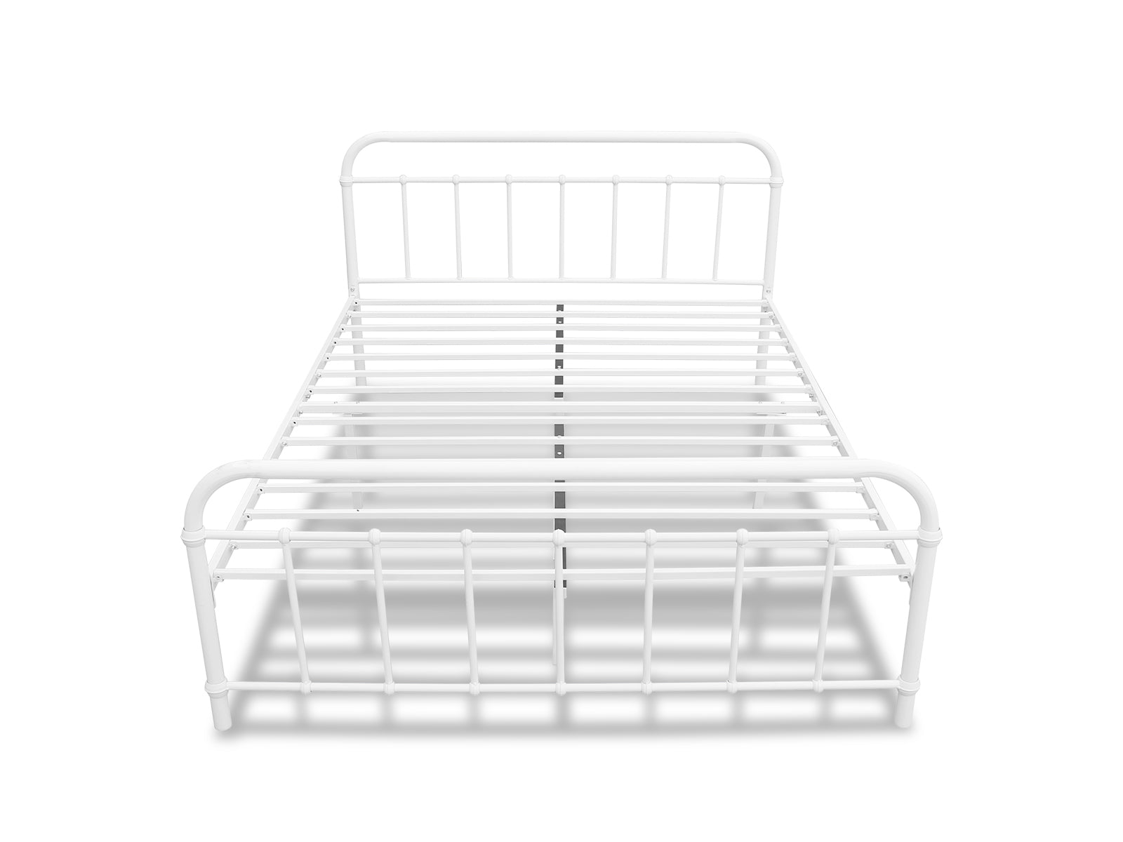 Darcy Metal Bed Queen White Pr2754 Bed Frames Nz Depot 3 - Nz Depot