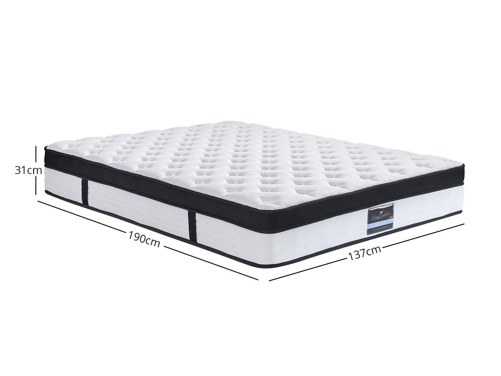 Double Top Mattress Pr2151 2 Mattresses Nz Depot 3 - Nz Depot