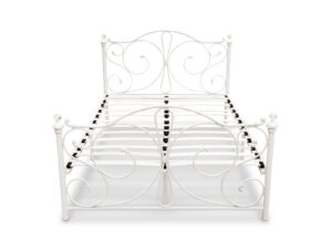 Elizabeth Double Bed White with Mem23 PR6602 Mattresses NZ DEPOT