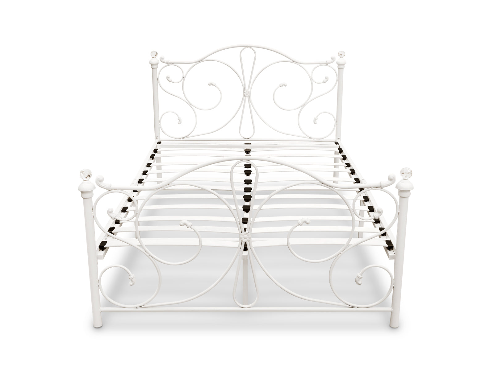 Elizabeth Double Bed White with Mem23