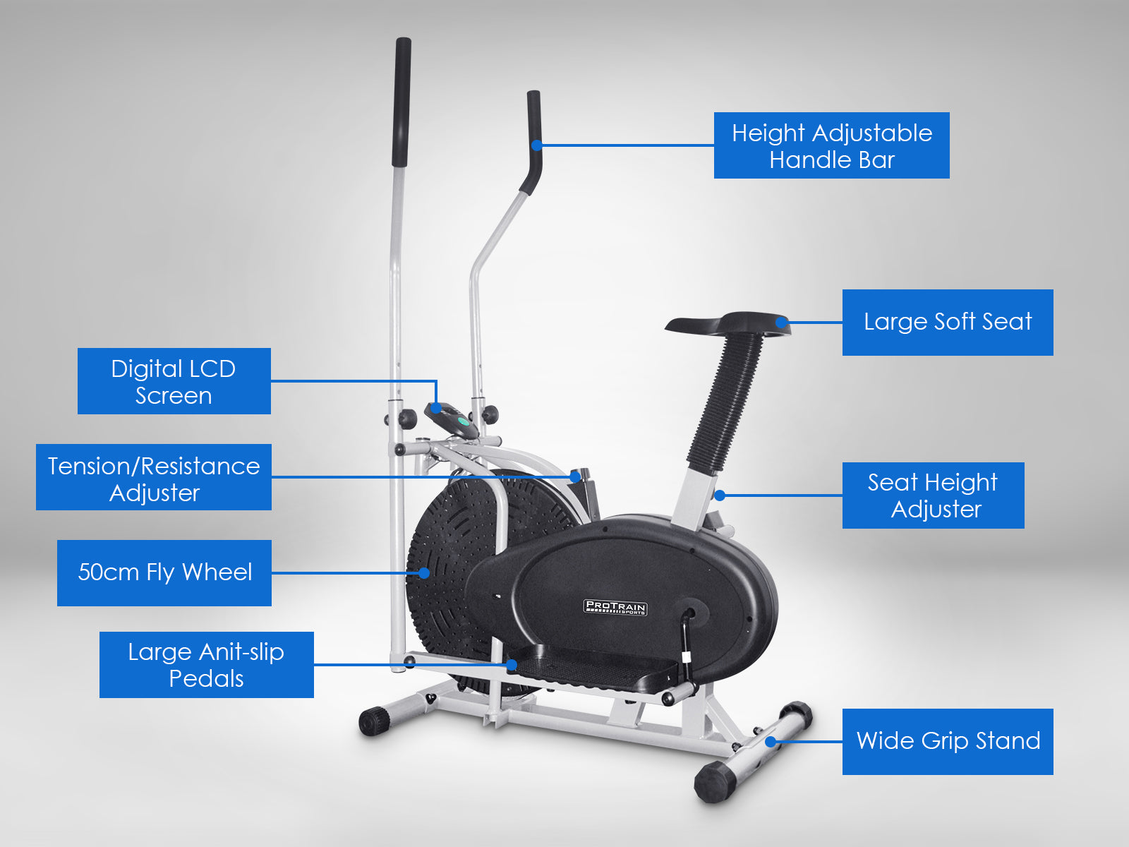 Elliptical Trainer With Saddle Pr2936 Exercycle Nz Depot 3 - Nz Depot