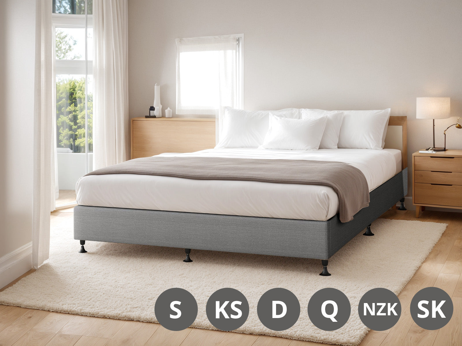 Enkel Bed Base King Single Pr11405 Bed Frames Nz Depot 4 - Nz Depot