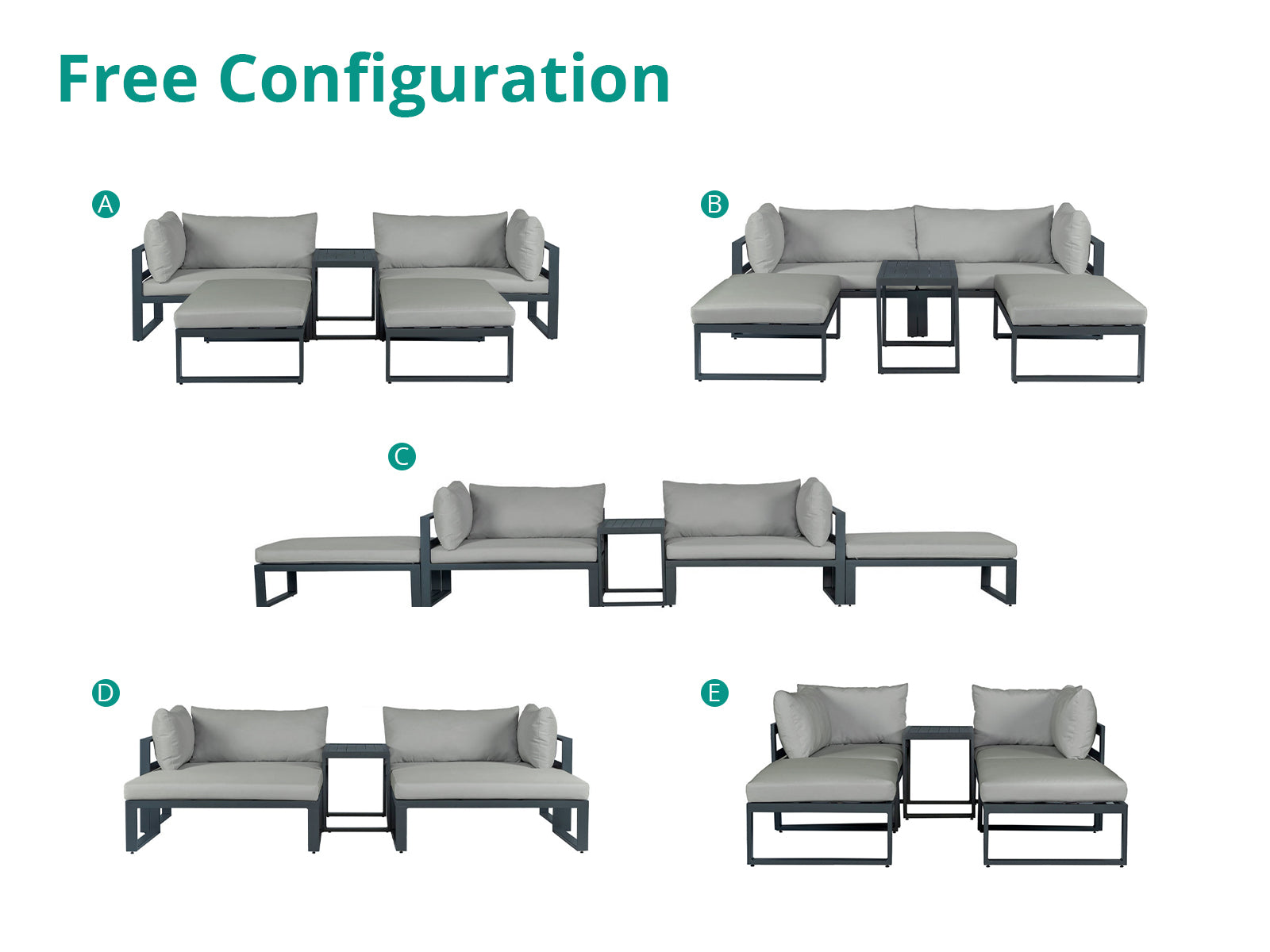 Erith 5Pc Patio Lounge Set Pr12305 Outdoor Furniture Nz Depot 3 - Nz Depot