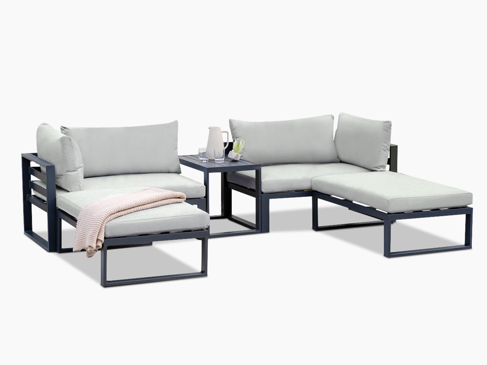 Erith 5Pc Patio Lounge Set