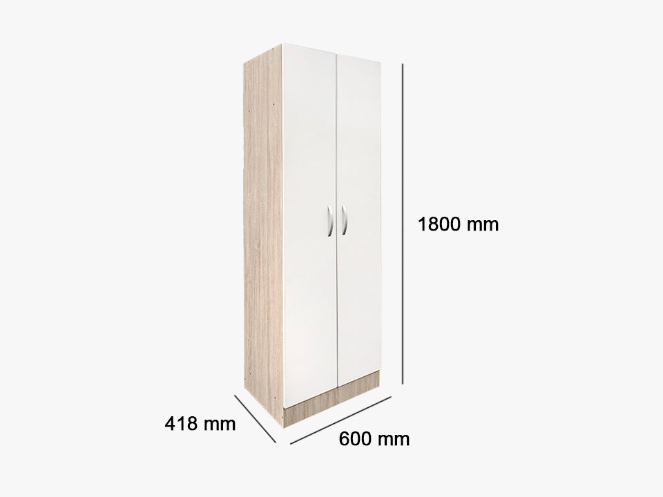 Escot 2 Doors Wardrobe Pr6400 Wardrobes Nz Depot 6 - Nz Depot