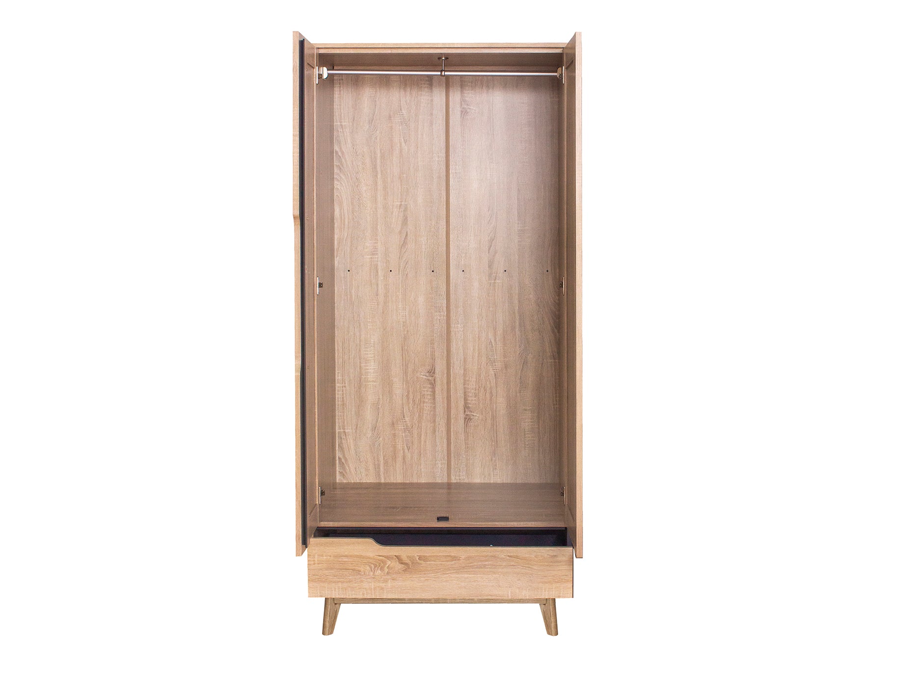 Fella 2 Doors Wardrobe With 1 Drawer Pr9291 Wardrobes Nz Depot 3 - Nz Depot