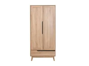 Fella 2 Doors Wardrobe With 1 Drawer Pr9291 Wardrobes Nz Depot - Nz Depot