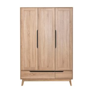 Fella 3 Doors Wardrobe With 2 Drawer