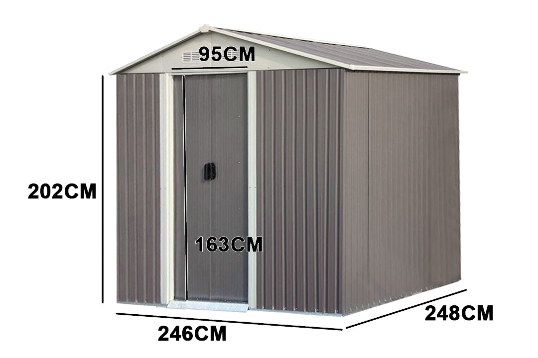 Garden Shed 8 X 8 Ft Pr2168 Storage Boxes Garden Shed Nz Depot 7 - Nz Depot