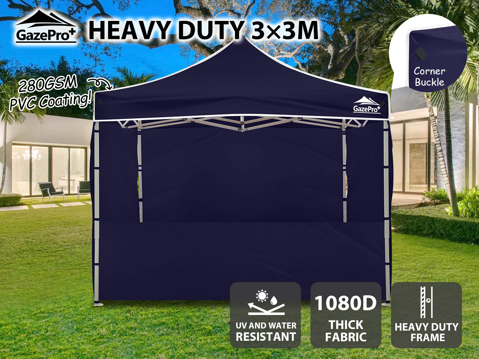 Gazebo C 3X3M Heavy Duty Pr5104 2 Gazebos Nz Depot 4 - Nz Depot