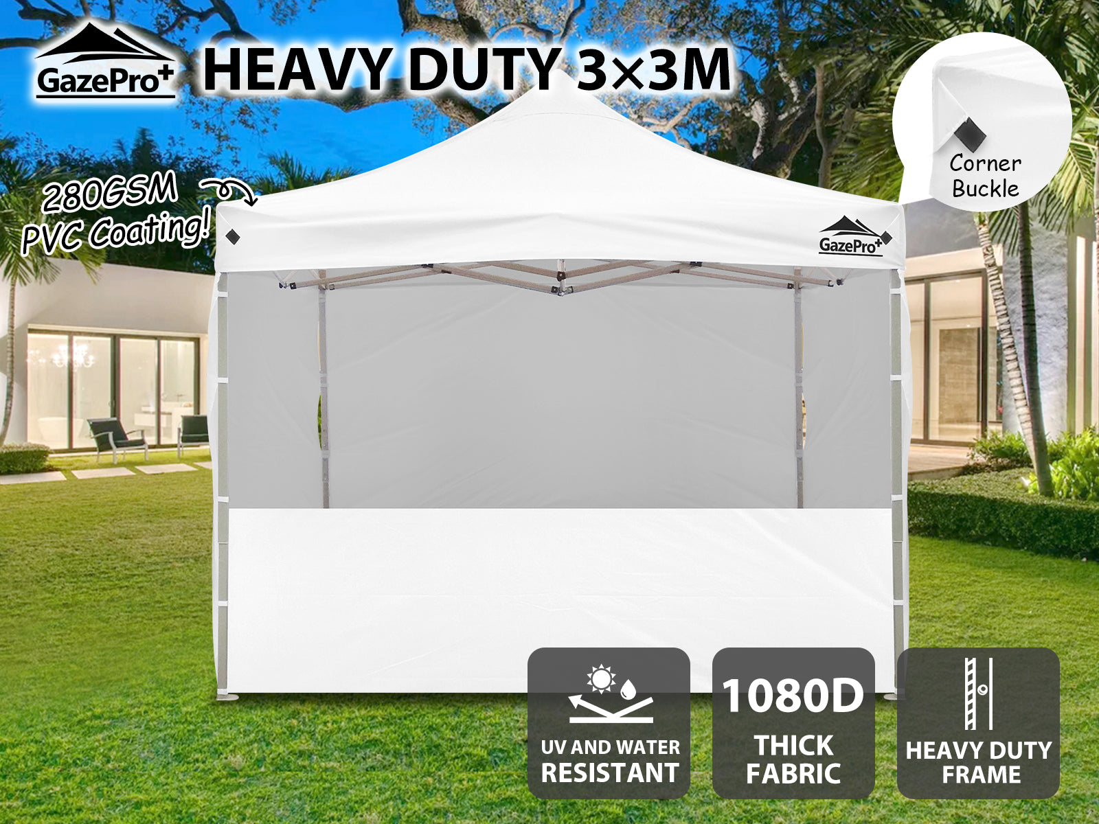 Gazebo C 3X3M Heavy Duty Pr5104 Gazebos Nz Depot 3 - Nz Depot